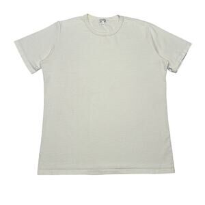Gustin California Plain White T Shirt Men's Large Cotton Minimalist